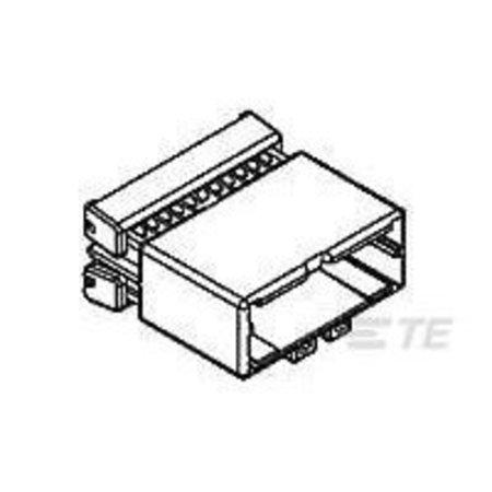 TE CONNECTIVITY 040-3 MLC CAP HSG ASSY 24P 1123364-1